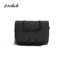 21club brand women solid chains cover mini flap handbags hotsale ladies party purse new messenger crossbody shoulder bags