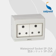 Saipwell электрическое оборудование и принадлежности наружная водонепроницаемая розетка стандарт Южной Африки(SP-2SA