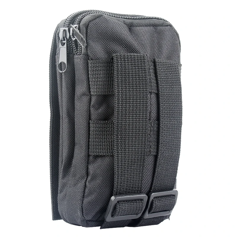 Тактическая Военная поясная сумка, тактическая сумка для повседневного использования, поясная сумка на молнии, сумка для охоты - Цвет: Black