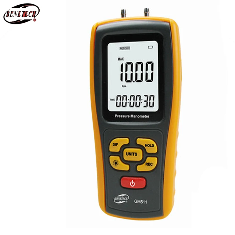 

GM511 Digital Pressure Gauge Pressure Differential Tester Measuring range: +/-10kPa with Temperature compensation function