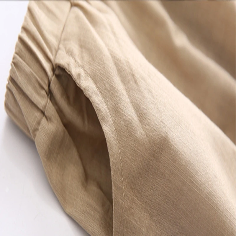 Baby Boys and childrens jeHaroun pants clothes In the summer Loose thin section Boys kids fashion Pure color 7 minutes of pants Clothing (14)