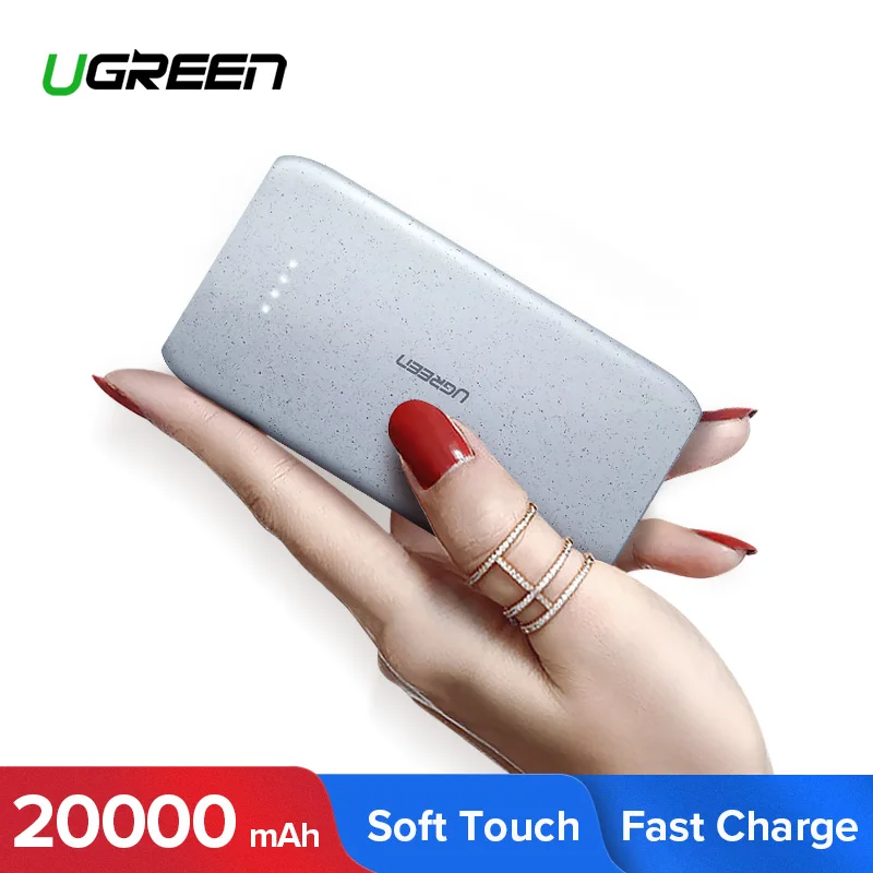 Ugreen power Bank 20000 мАч Портативная зарядка внешний повербанк для Xiaomi Mi 8 мобильный телефон зарядное устройство power bank 20000 мАч