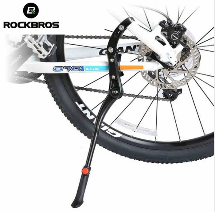 ROCKBROS Bicycle Kickstand Adjustable Aluminum Bike Kick Stand Folding