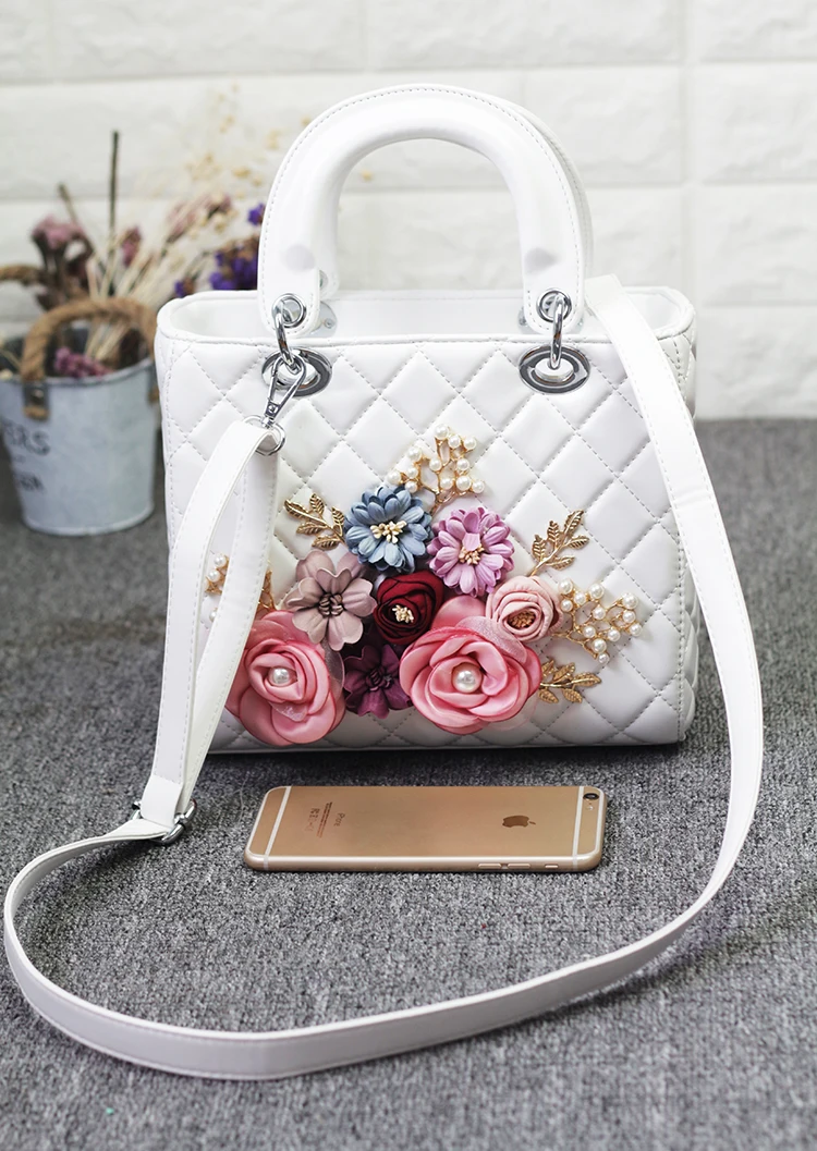 Marca de luxo flor aleta saco das