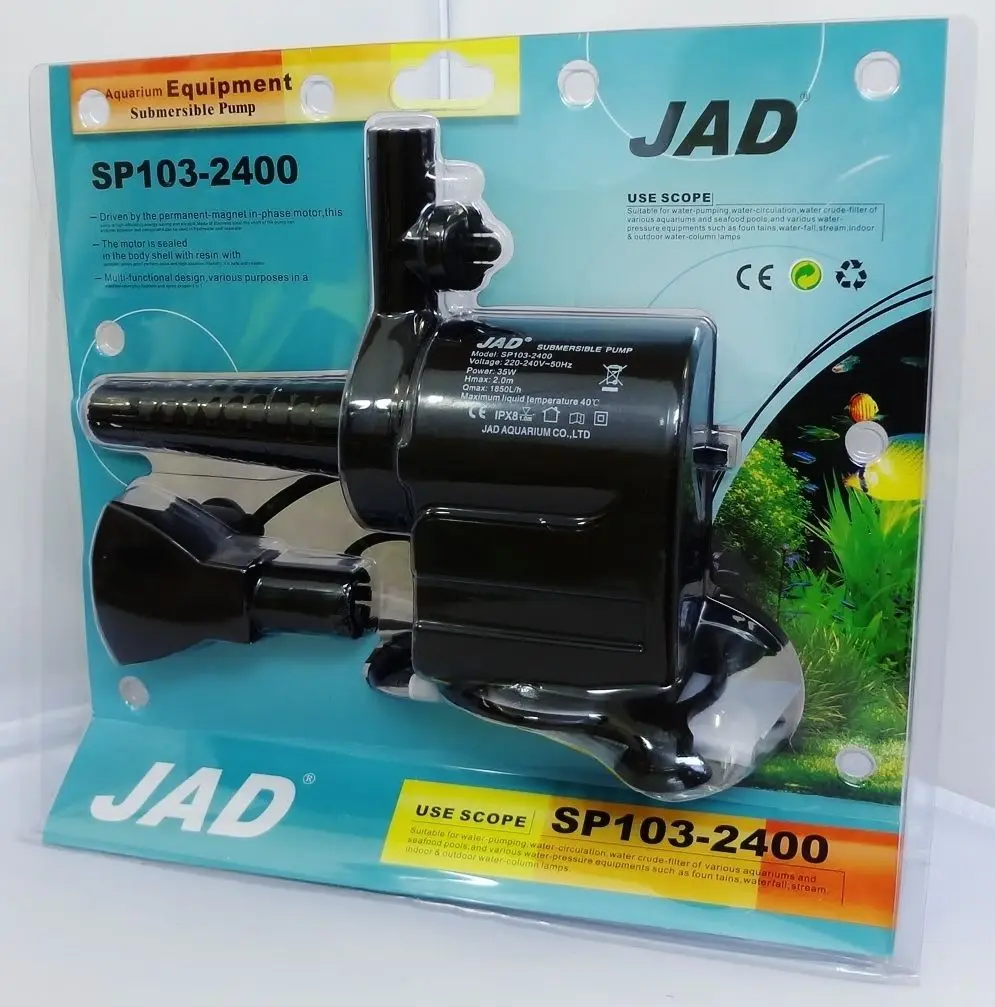 

Aquarium Powerhead 1850L/H JAD Boyu SP-2400 Submersible Pump Tropical Fish Tanks