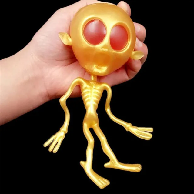 1pc Halloween Alien Squeezing Spoof Toys Alien Eyeballs To Burst Doll Vent Extrusion Toys Gadgets Anti-stress Latex Trick Gift 4