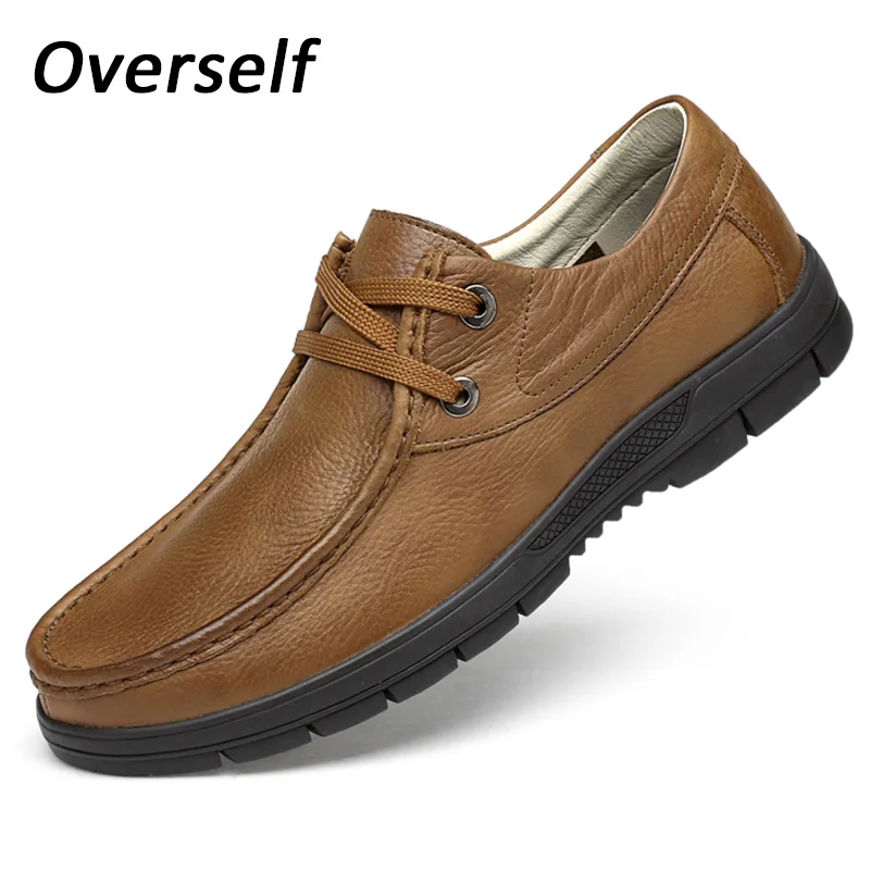 

New Arrival Formal Shoes For Men Men's Business Dress Shoes Spring Breathable Holes Oxfords Genuine Leather Plus Size EUR 46 47