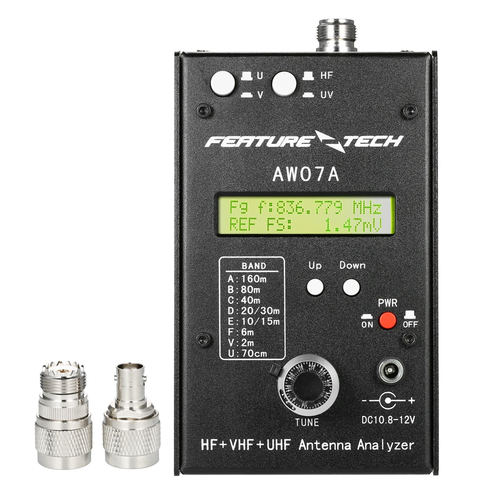 AW07A HF/VHF/UHF 160 м импедансный КСВ Антенный Анализатор метр для радиолюбителей Hobbyists DIY инструмент