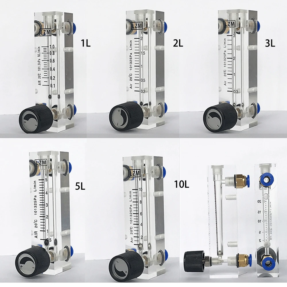 Кислородный расходомер Расходомер воздуха 1L 2L 3L 5L 10L 15L 20L 25L 30L 35L изготовлен из оргстекла для генератора озона