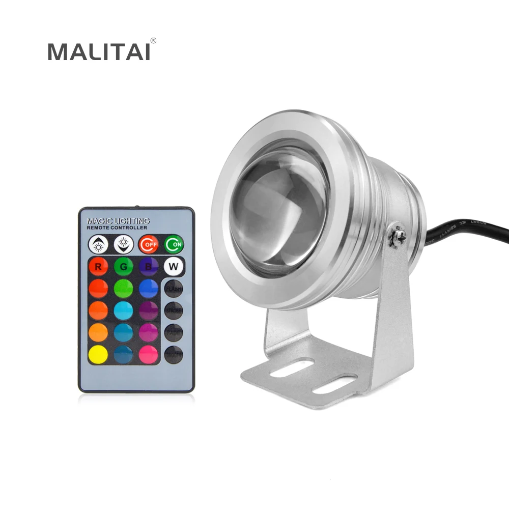

Waterproof IP68 10W Underwater light RGB LED lamp AC12V Pond Fish Tank Spotlight Bulb Swimming Pool Fountain Piscina Car lights