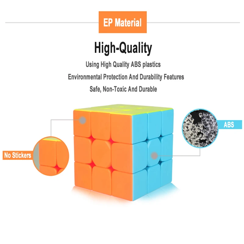 QiYi Warrior W 5,7 см Профессиональный 3x3x3 куб скорость для головоломки куб антистресс Neo Cubo Magico без наклейки для детской игрушки