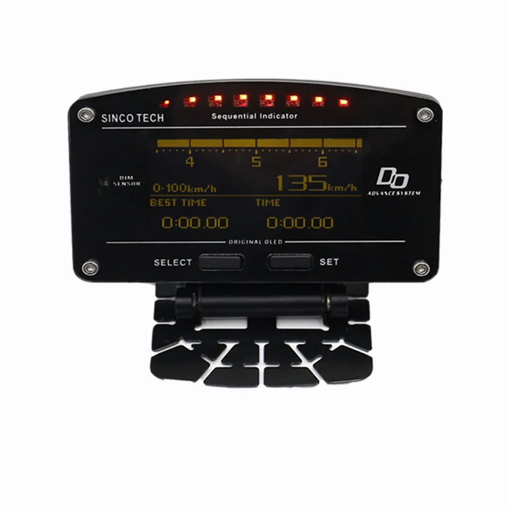 

CNSPEED Auto Sports Digital Meter OLED Digital Tachometer Full Sensor Kit Eelectrical /Car Meter MS101196