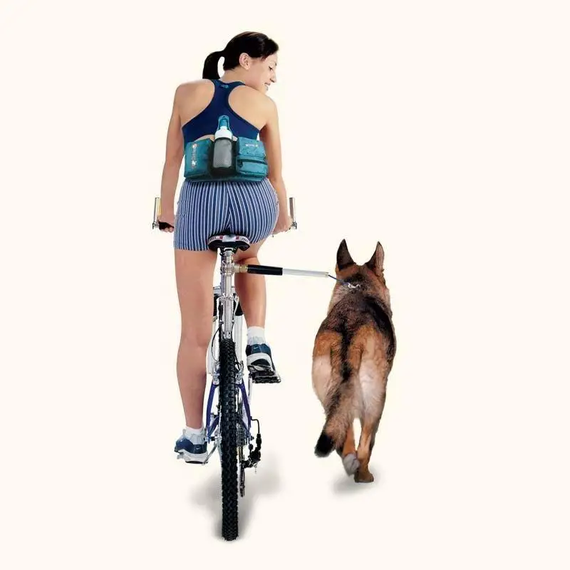 Portable BIke Dog Lish Adjustable Mount Bicycle Breakaway harness Rope