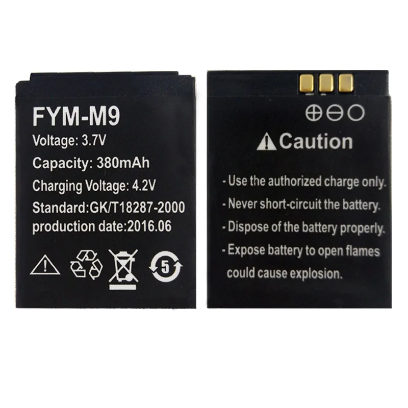 OCTelect FYM-M9 аккумулятора smart watch телефон 380 мАч аккумулятор для | Электроника