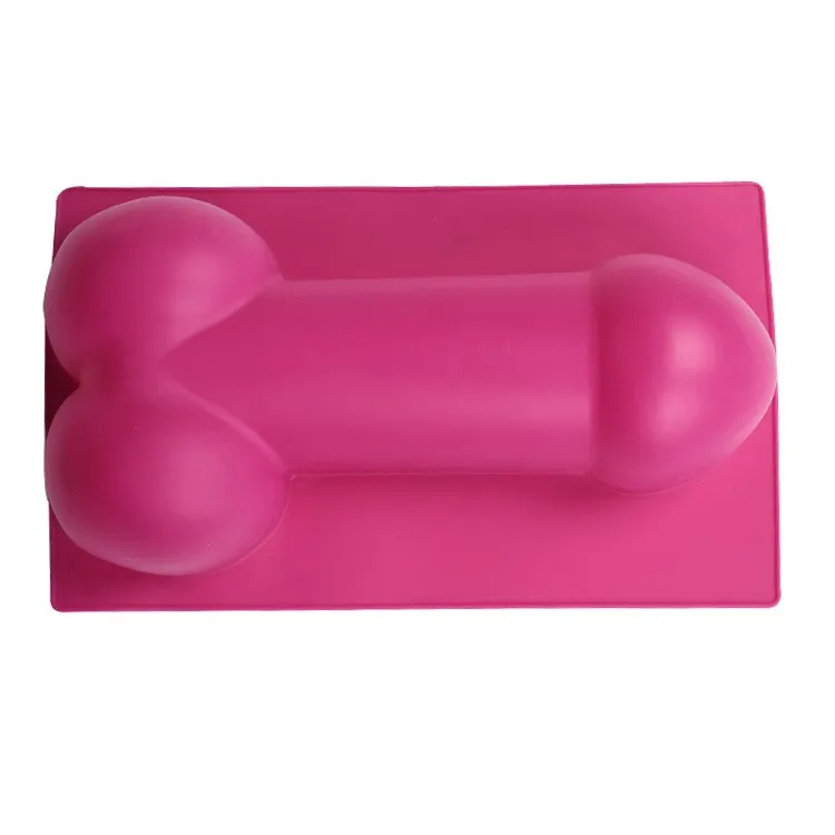 Novelty Big Size Sexy Penis Ice Cube Tray Silicone Chocolate Jelly Birthday Cake Mold Creative Baking Moulds 