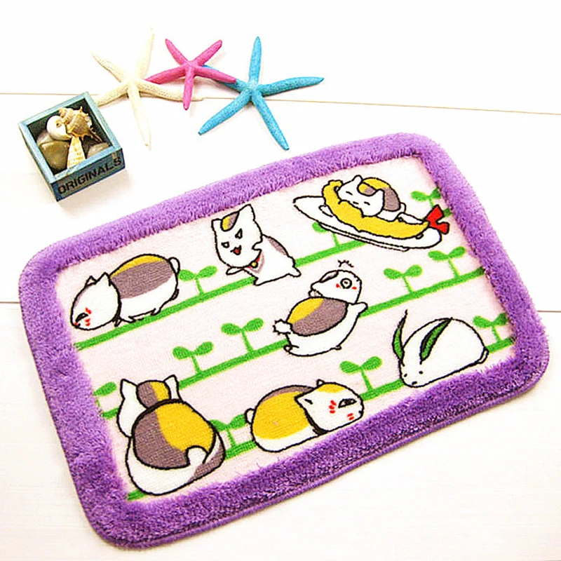 Best HAKOONA Cartoon Ottoman Bathroom Shower Door Mat Anti slip Carpet Plush Bedroom Living Room Home Doormat 40*60cm