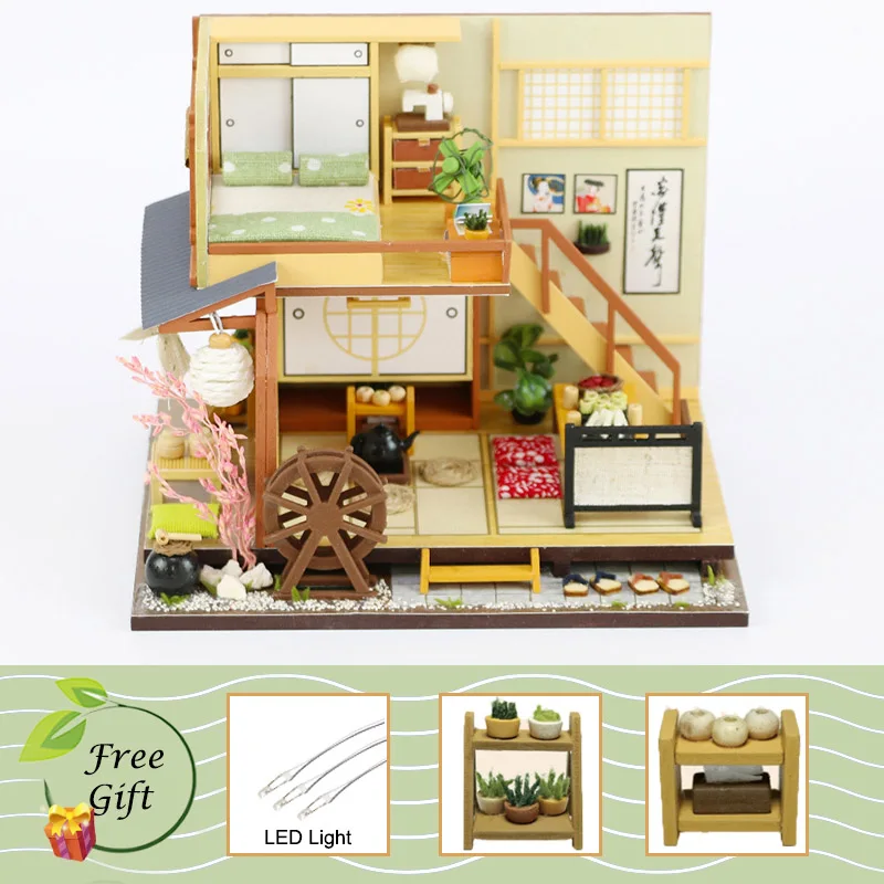M34 Cutebee кукольный дом мебель миниатюрный кукольный домик DIY миниатюрный дом комната коробка театр игрушки для детей наклейки DIY кукольный домик L - Цвет: M34