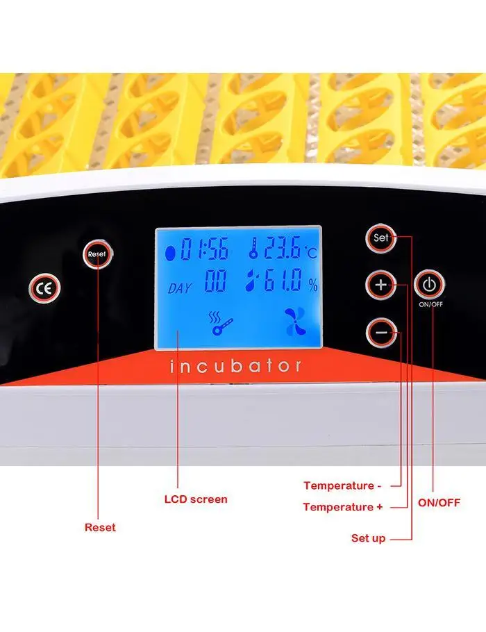 Интеллектуальный инкубатор для яиц цифровой инкубатор 56 яиц инкубатор