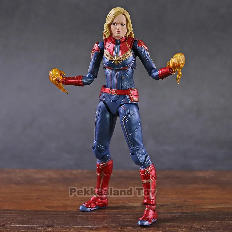 Avengers Endgame Captain Marvel Carol Danvers PVC Action Figure Toy Collectib FR