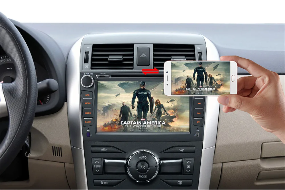 Flash Deal 2 Din Android 9.1 Car DVD Player Stereo Radio for Toyota Corolla 2007 2008 2009 2010 2011 Car GPS Navigation TPMS WIFI Bluetooth 2