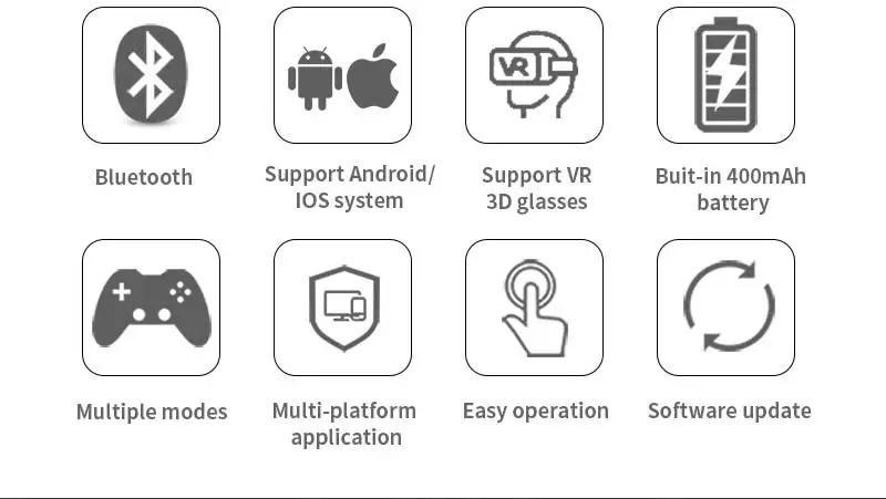 Mocute 050 056 беспроводной геймпад Bluetooth Джойстик Android контроллер VR геймпад для планшетных ПК Windows tv Box Android смартфон