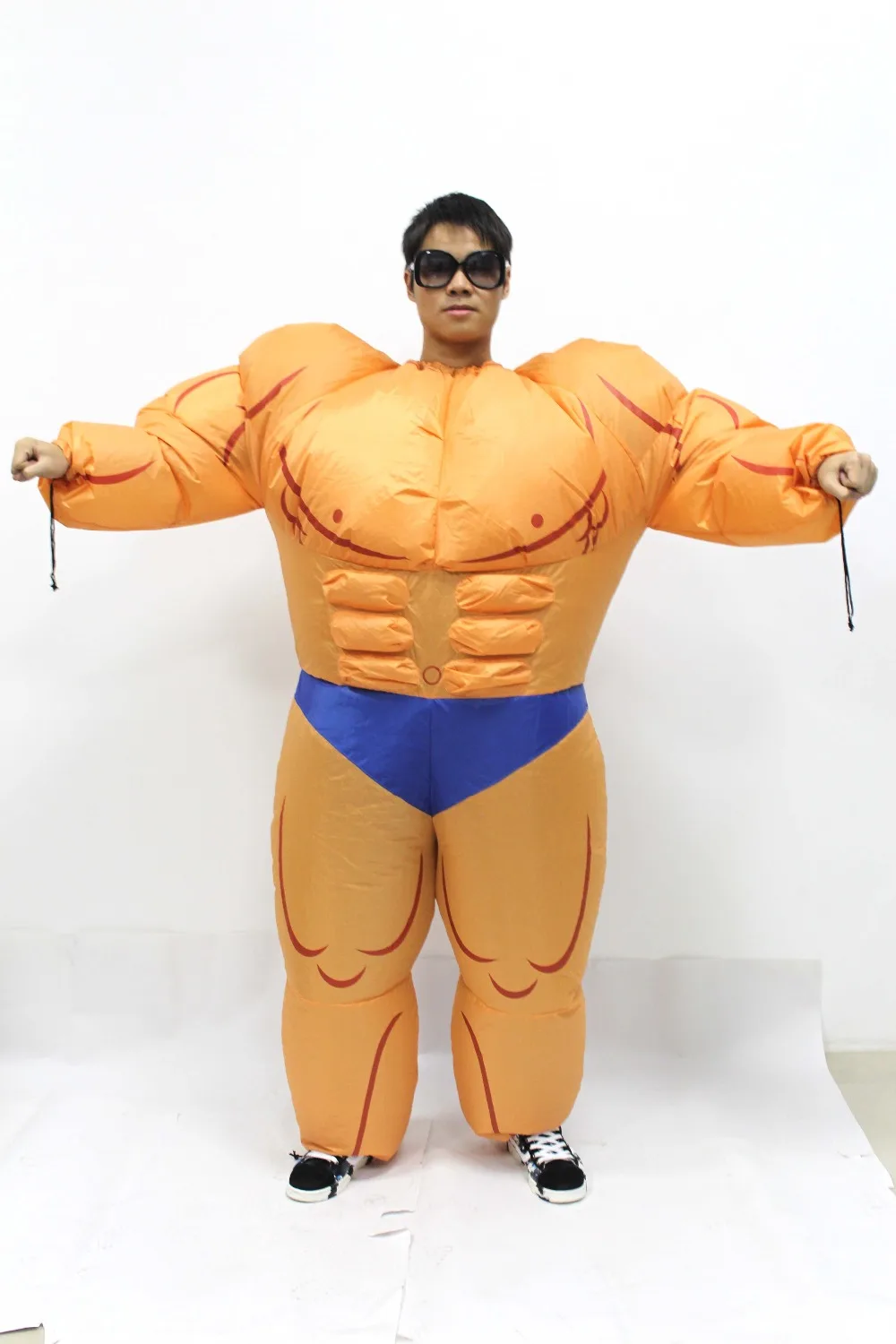 

2019 Hot Muscle Man Inflatable Costume Adult Halloween Inflatable Costume Lovely Fitness Instructor Funny Giant Carnival Cloth
