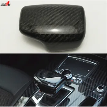 

Carbon Fiber AT Gear Shift Knob Sticker Decor Trim For Audi A4 A5 Q5 B9 Q7 2016 2017 2018