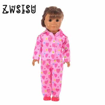 

Two sets of Long sleeves + trousers for 18 inch American doll .Doll accessories