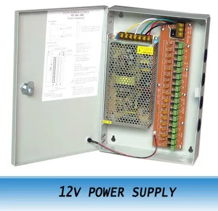 

18CH Port 12V 20A POWER SUPPLY BOX for CCTV CAMERAS security system 5PCS
