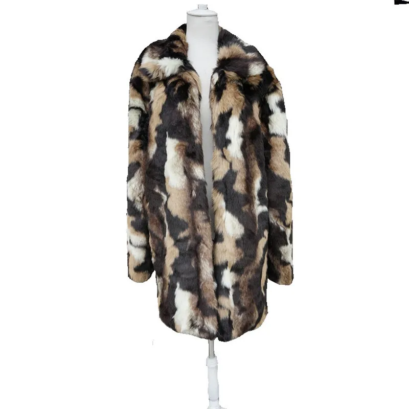 Зимняя мужская куртка, теплые длинные мужские пальто из искусственного меха норки, парка с отложным воротником, цветной Тренч, мужская верхняя одежда черного цвета