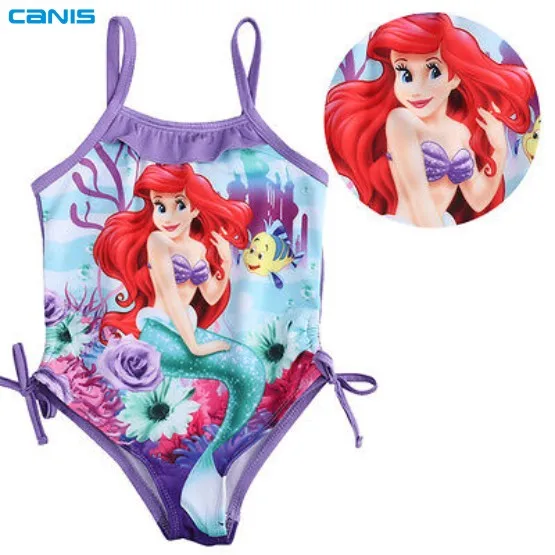 2016 Kid Baby Girls Mermaid One piece Bathing Swimwear Swimsuit Bikini