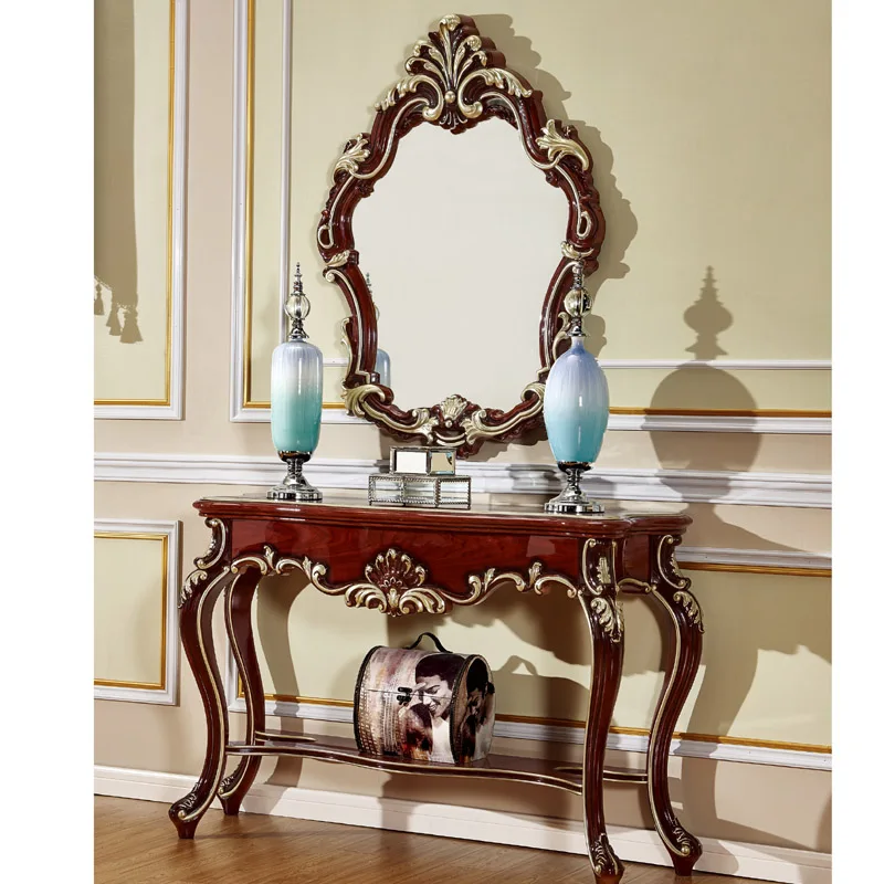 Новый Классический консольный стол в европейском стиле с зеркалом|table with mirror|table