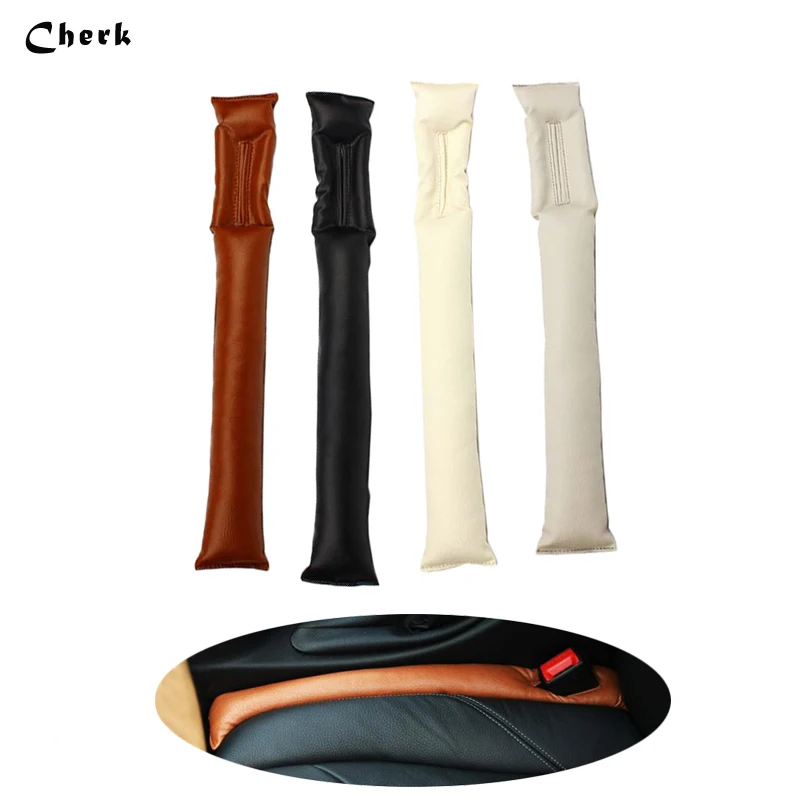 

2pcs For Universal Car Practical Accessories Faux Leather Seat Gap Plug Holster Filler Spacer Slot Padding Protective Case