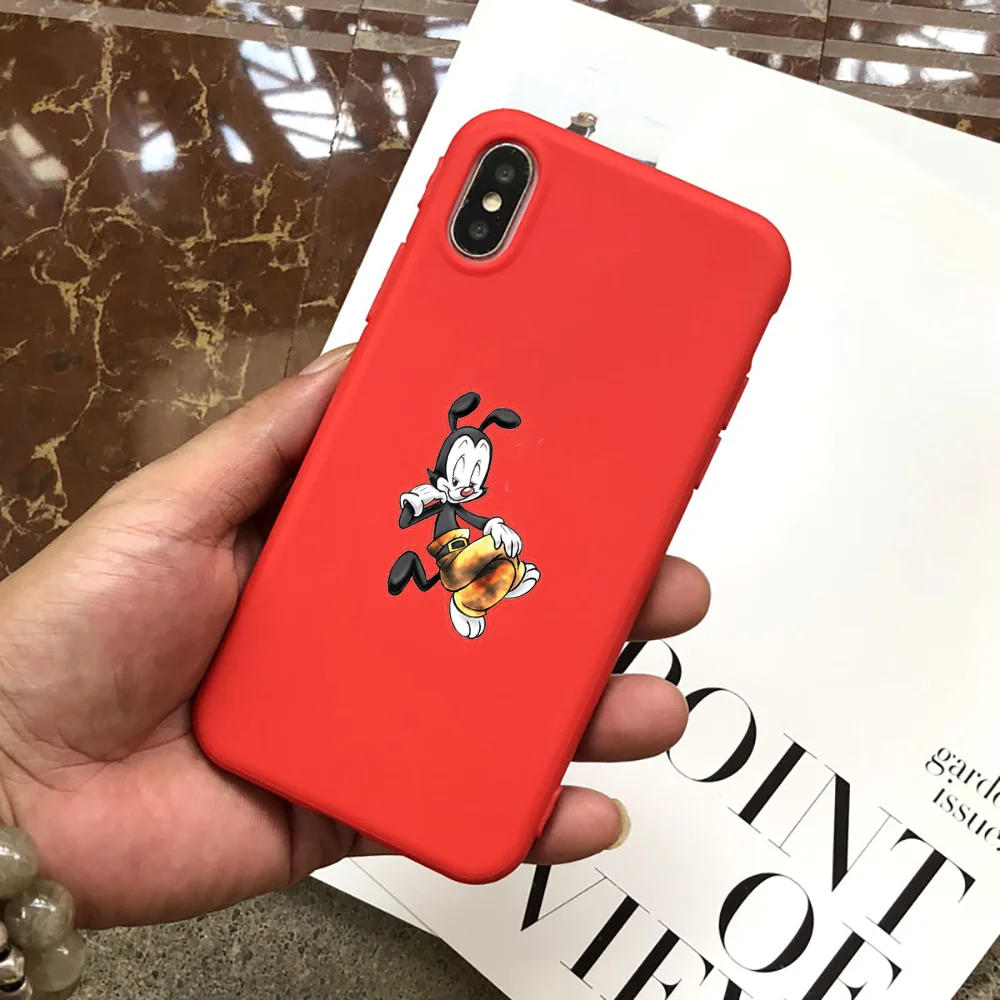 

Cartoon Animaniacs Yakko Wakko , Dot Soft TPU Phone Cases For iPhone5 5s se 6 6p 6s 8 8Plus X 7 7Plus XR Xs Max