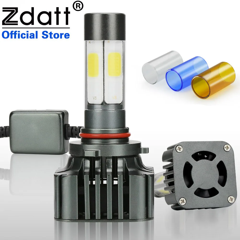 

Zdatt 360 Degree Lighting 100W 12000LM 9005 HB3 Led Bulb Auto Headlight Bulb Car Led Light Headlamp 3000K 6000K 8000K COB Chips