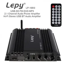 45W X 2 Hi-Fi Stereo USB Bluetooth Car Audio Amplifier Support EDR Bluetooth 2.1 Channel/Subwoofer/U Disk with Remote Control