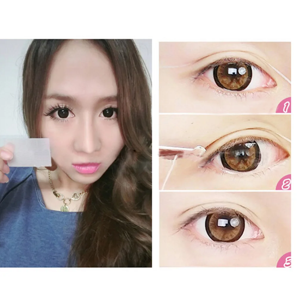 Lace Invisible Eyelid Paste 12 Pairs Double Eyelid Tape Trial Stiker