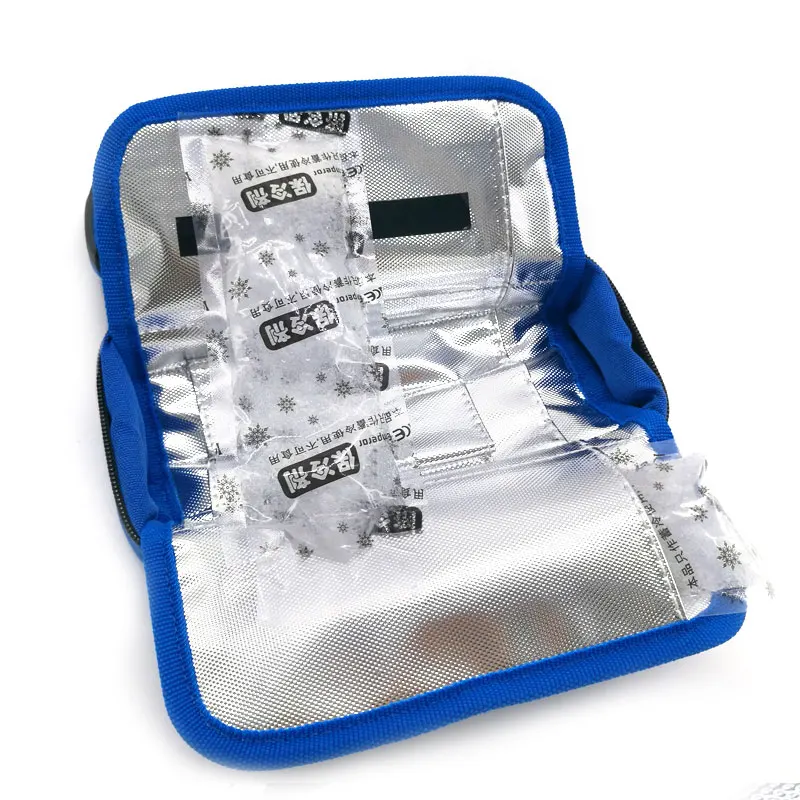 Портативная сумка-холодильник для путешествий с инсулином, изолированный диабетический инсулиновый чехол для путешествий Bolsa Termica 600D, алюминиевая фольга, коробка для таблеток, сумка для льда