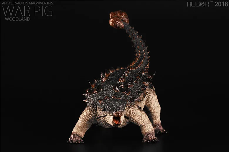 Новинка года. 1:35 в стиле Юрского Периода. Модель динозавра из ПВХ, Ankylosaurus Magniventris WAR PIG "Plain". Коллекция игрушек в подарок