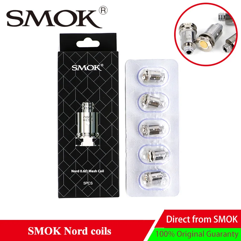 Аксессуары для электронной сигареты Vape SMOK Nord катушки nord Обычная/керамическая