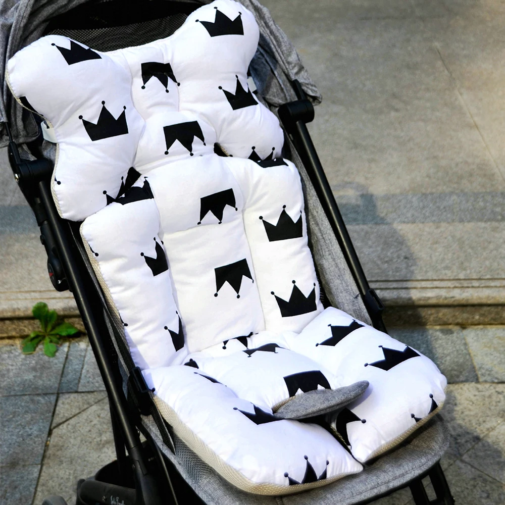 Online Funda de cojín de cochecito con impresión de moda, almohadilla de pañal para bebé, cojín de algodón para cochecito de bebé, colchoneta, cochecito, accesorios para cochecito