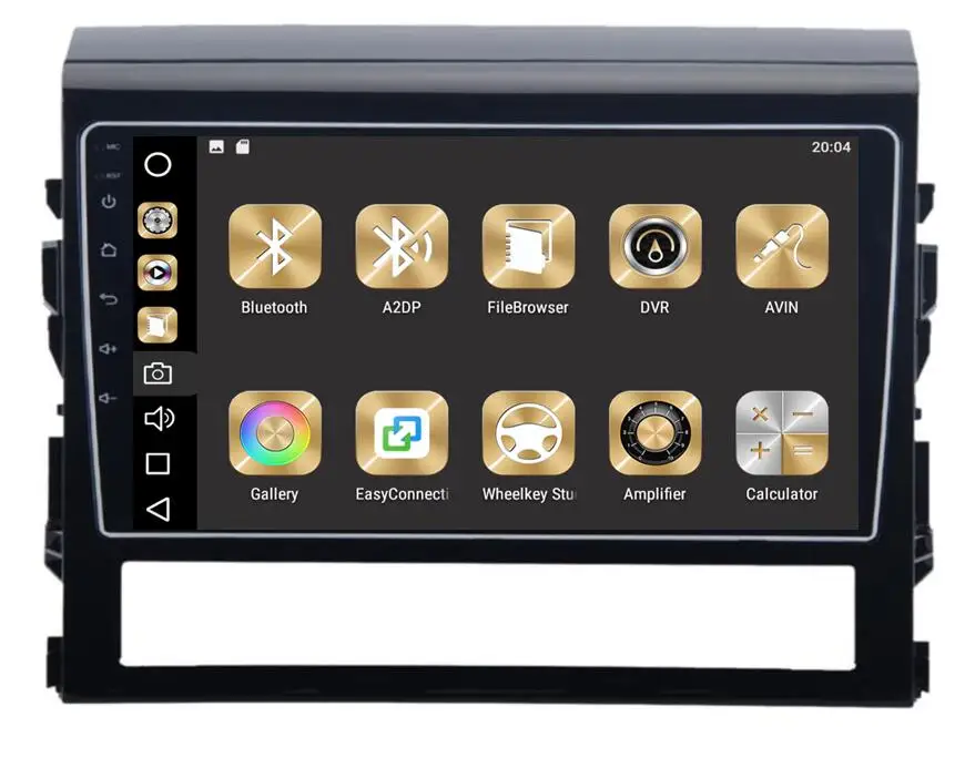 Sale IPS 4GBRam 8-Core 10.2inch Android 9.0 Car Dvd Gps Radio Multimedia GPS NAVi For Toyota Landcruiser Land Cruiser  steering wheel 3