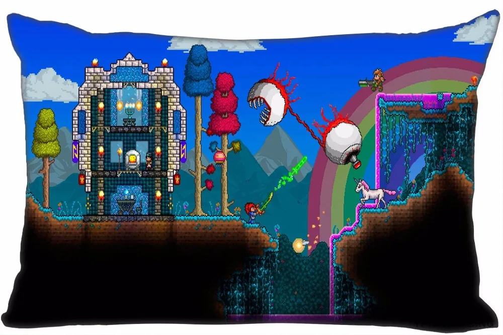 Best Custom Terraria Pillow Covers Cases Rectangle Pillowcases zipper