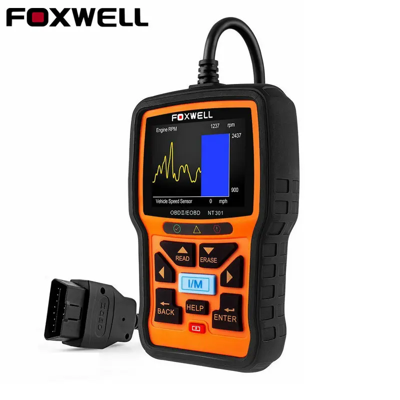 FOXWELL NT301 OBD Autoscanner Car Code Reader Diagnostic Tool Full OBDII Automotive OBD Scanner