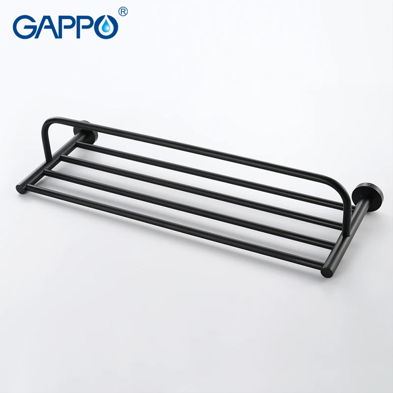 GAPPO Toewl Bars настенная фурнитура с настенным креплением ПОЛОТЕНЦЕДЕРЖАТЕЛЬ для ванной комнаты двойные крючки для ванной комнаты полотенца s