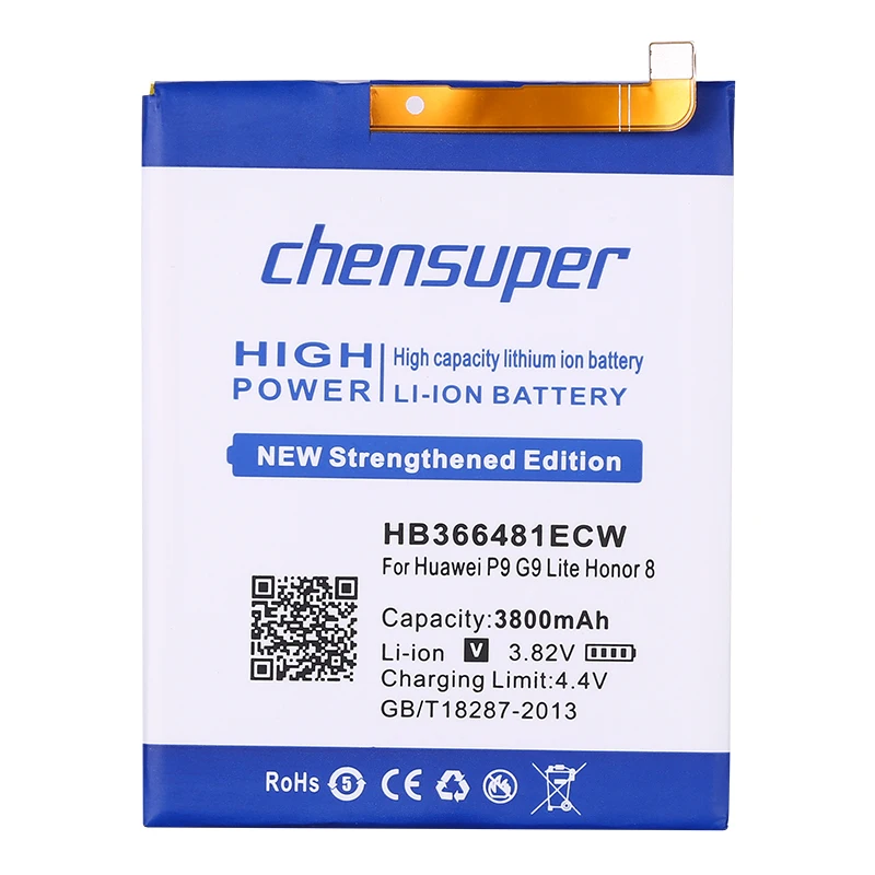 Новинка 3800 мАч HB366481ECW батарея для huawei P9 батарея EVA-AL00 AL10 EVA-TL00 EVA-L19 для huawei G9 Lite Honor 8 для huawei 5c