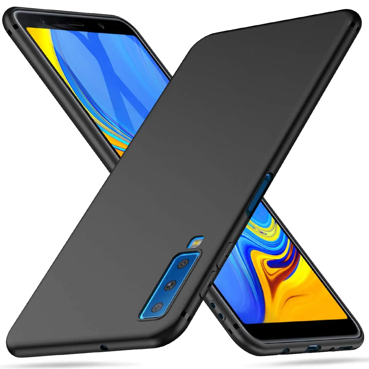 Для Samsung Galaxy A7 2018 A750 A750F чехол из ТПУ матовый для телефона тонкая защита телефонов |