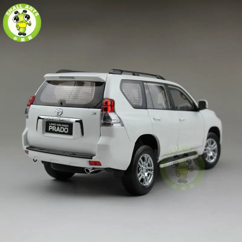 1/18 Land Cruiser Prado литая под давлением модель автомобиля SUV игрушки для подарков коллекция хобби белый без рисунка