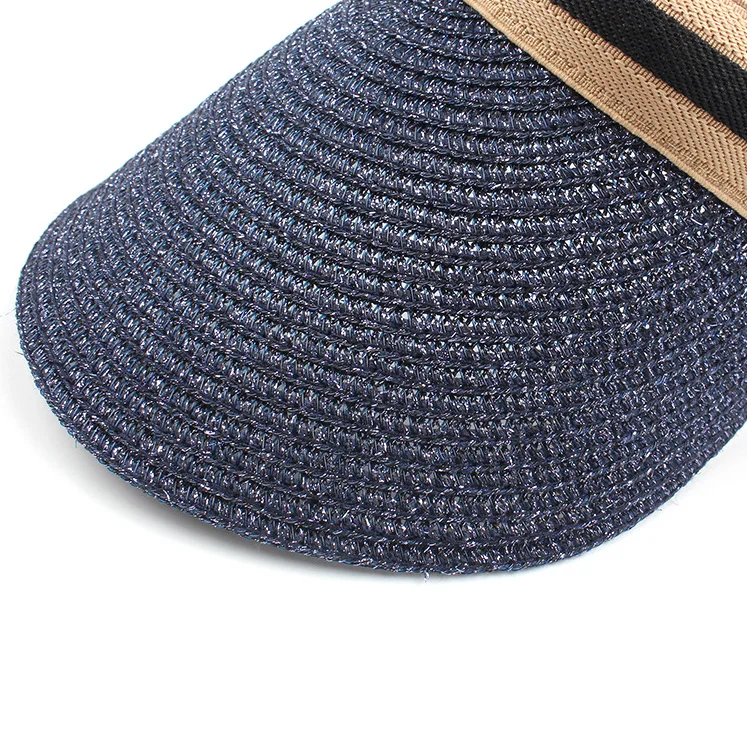 [AETRENDS] соломенные безрукавные шляпы от солнца с козырьком, женские Непродуваемые шапки с большими полями для велоспорта с защитой от ультрафиолета, солнцезащитные шапки Z-6874