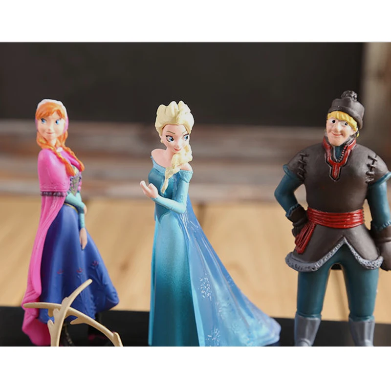 Disney 5pcs/Lot Frozen Princess 5-10cm Anna Elsa Action Figures Kristoff Sven Olaf Pvc Model Dolls Toys Collection Birthday Gift Disney 5pcs/Lot Frozen Princess 5-10cm Anna Elsa Action Figures Kristoff Sven Olaf Pvc Model Dolls Toys Collection Birthday Gift